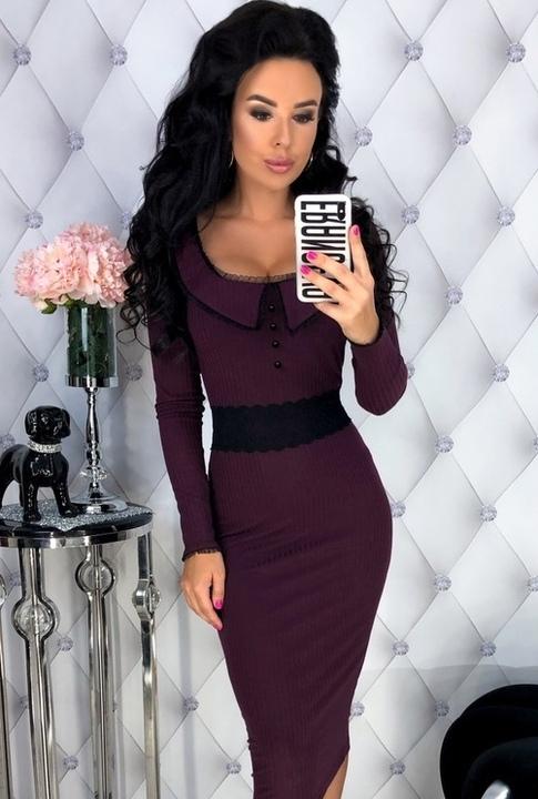 

Платье G&M k-58485 46-48 Размер цвет бордовый