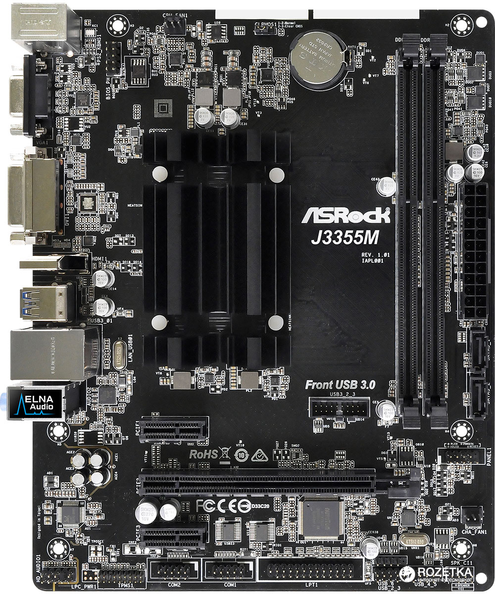 

Материнская плата ASRock J3355M (Intel Celeron J3355, SoC, PCI-Ex16)