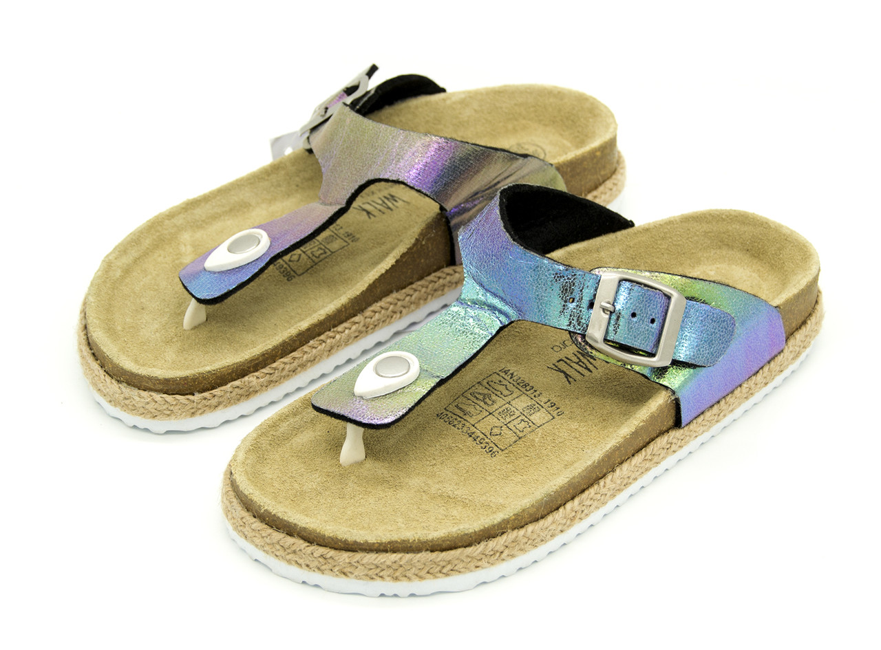 

Шлепанцы Esmara Разноцветный перелив (449396 silver-purple 37)