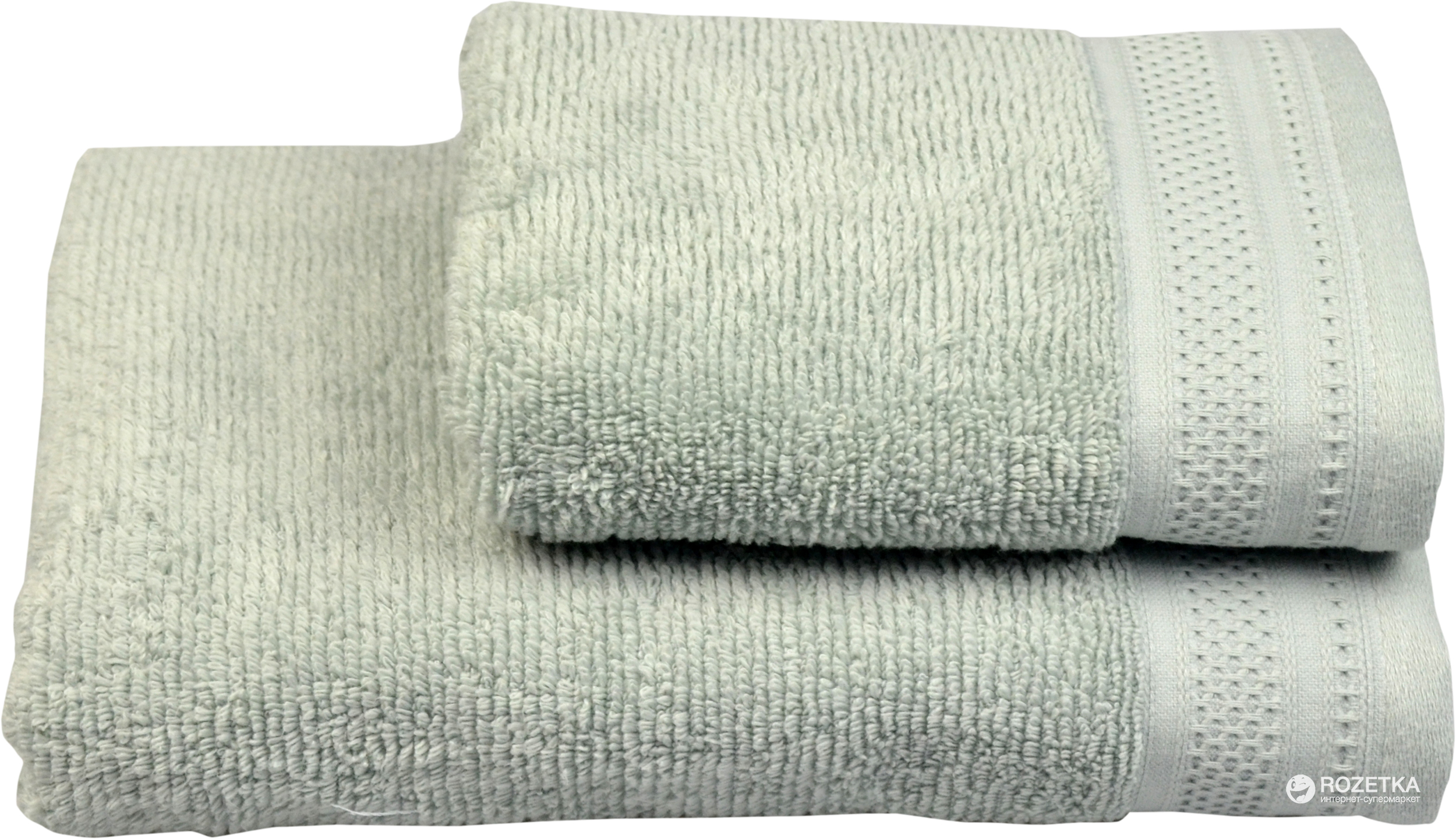 

Махровое полотенце Home Line Microcotton 126269 68х127 Зеленое