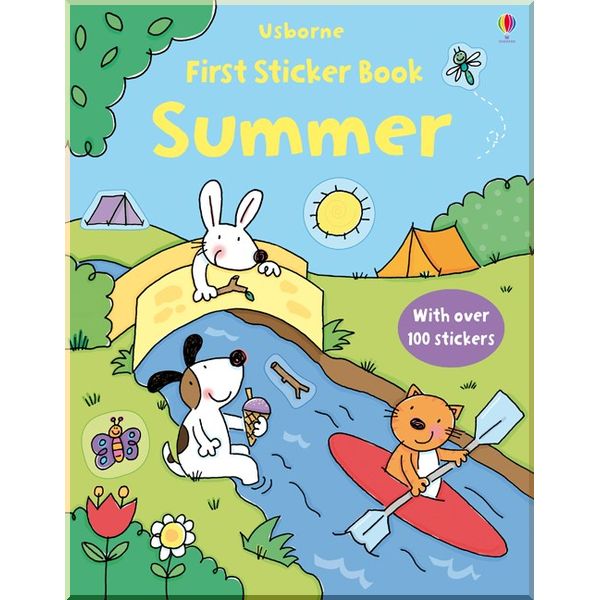 

Детская книга со стикерами Usborne First Sticker Book: Summer. Jessica Greenwell. ISBN:9781409534945