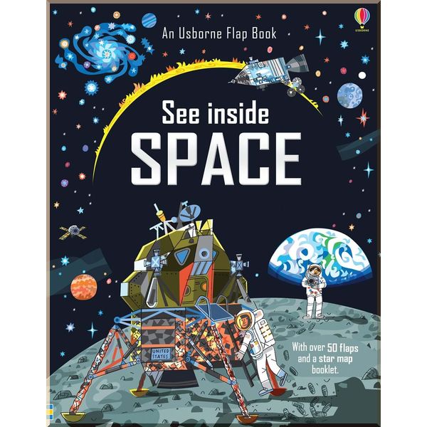 

Usborne See Inside Space. Katie Daynes. ISBN:9780746087596