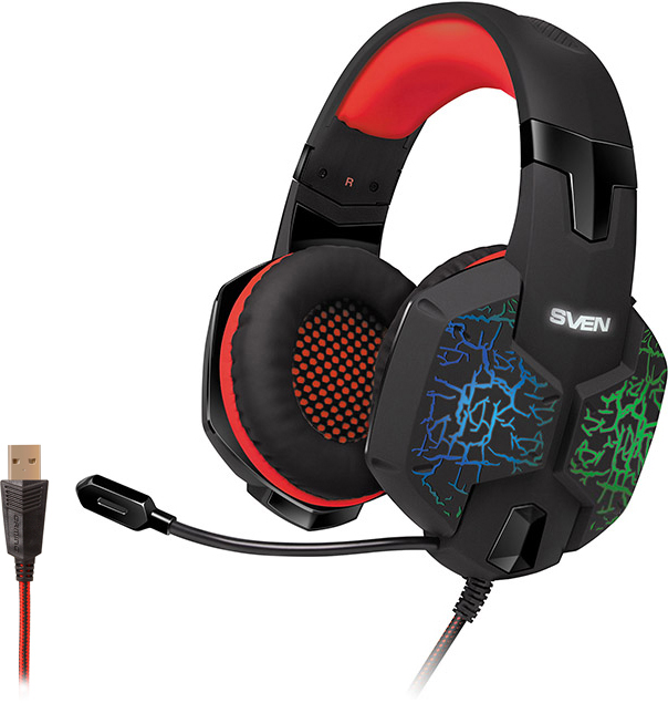 

Наушники Sven AP-U988MV Black-Red (AP-U988MV black-red)