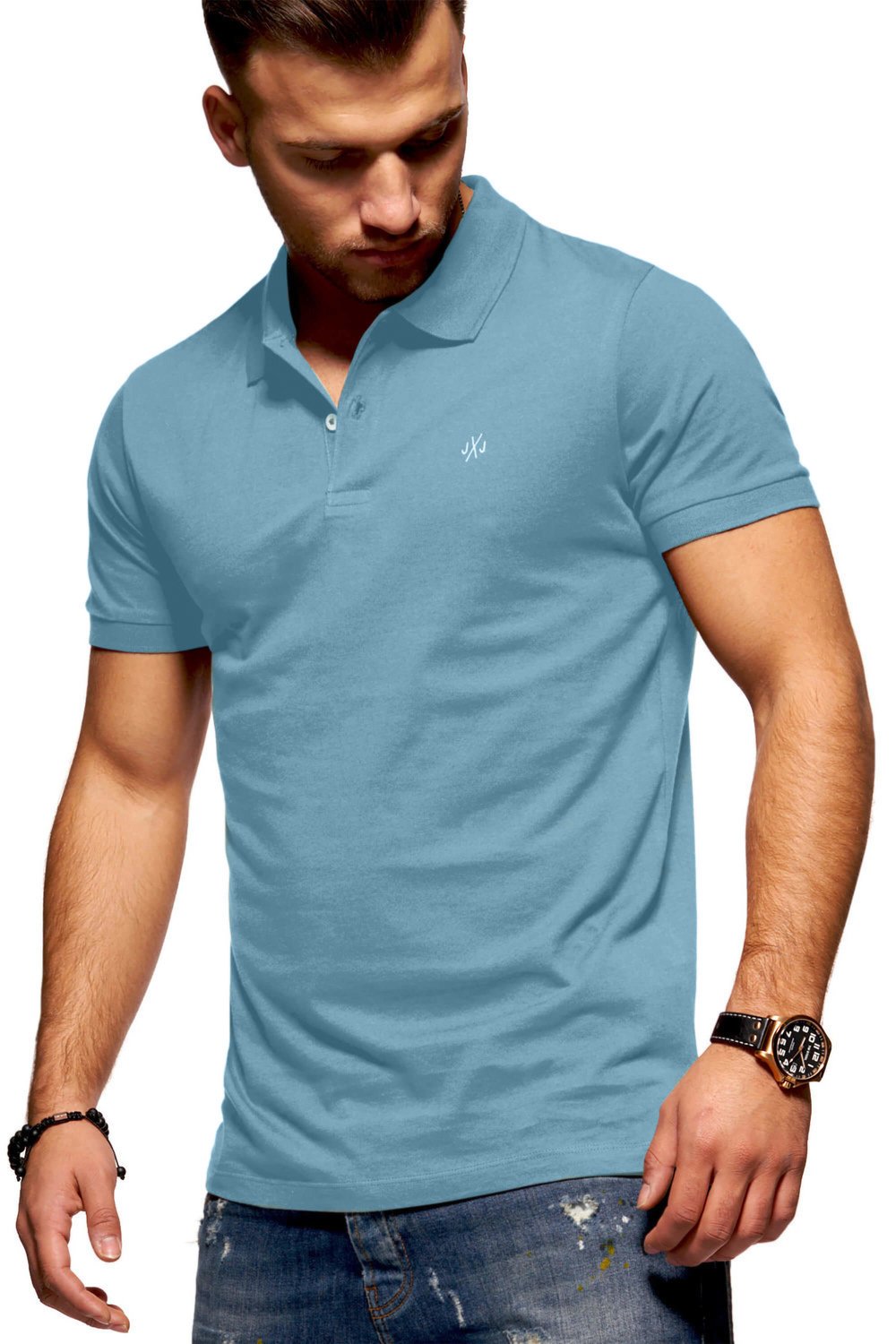 

Поло Jack & Jones Forget-Me-Not  голубой, Поло Jack & Jones Forget-Me-Not M голубой