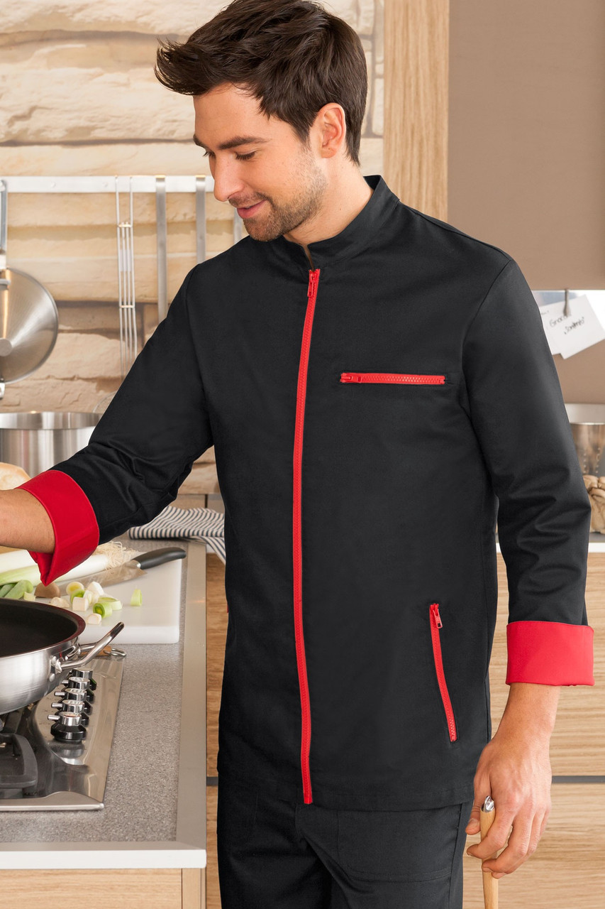 

Китель поварской на молнии TEXSTYLE 52р.черный 282-KМ