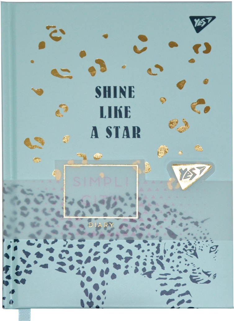 

Блокнот-мотиватор YES Shine like a star серии Simpli City 130 х 185 мм 160 страниц Бирюзовый (151591)