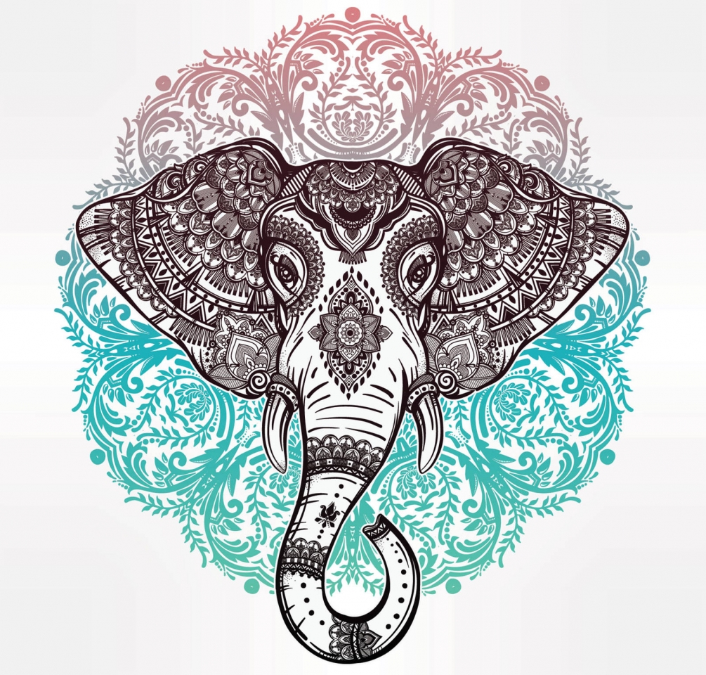 Слон стилизация