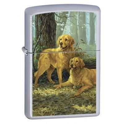 

Бензиновая зажигалка Zippo 24413 TWO GOLDENS (Золотистые ретриверы).