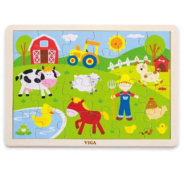 

Пазл Viga Toys "Ферма", 24 элемента (50197)