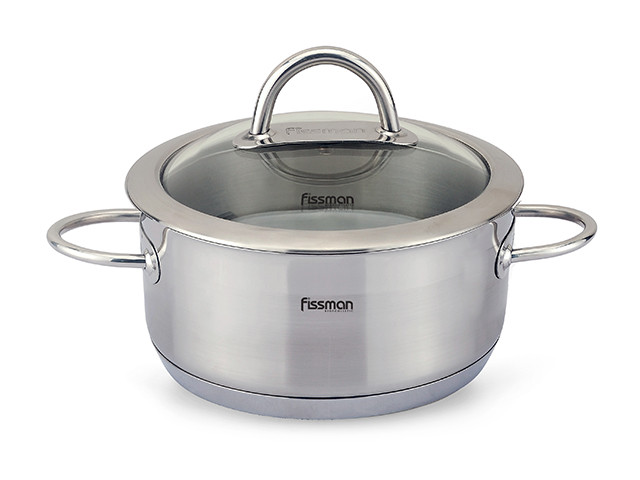 

Кастрюля Fissman Benjamin 16х9.0см/1.8л с индукционным дном и стеклянной крышкой (SS-5421.16)