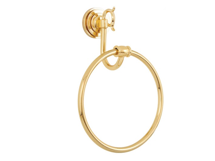 

Полотенцедержатель кольцо KUGU Versace 204G (латунь, золото)