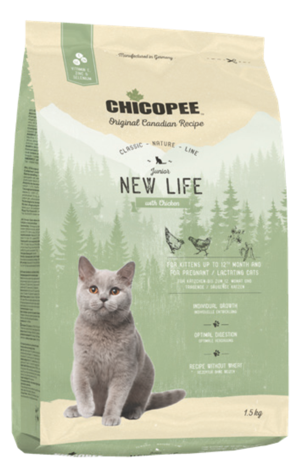 

Сухой корм для котят Chicopee CNL Junior New Life Chicken 1,5 кг (017916)