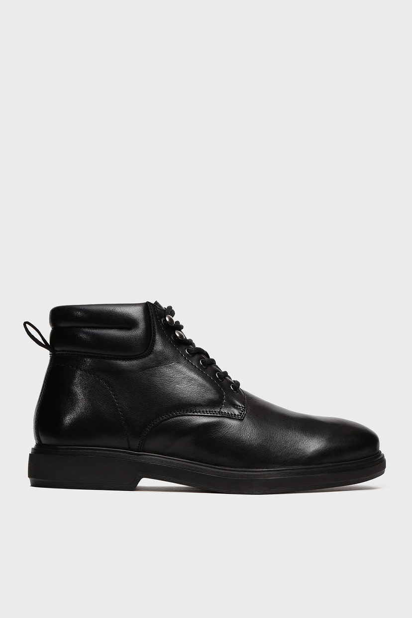 

Мужские черные кожаные ботинки Essex Preppy 40 6777