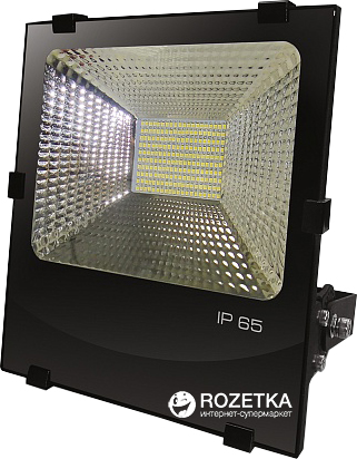 

Прожектор Eurolamp LED SMD 100 Вт 6500К с радиатором Черный (LED-FLR-SMD-100)