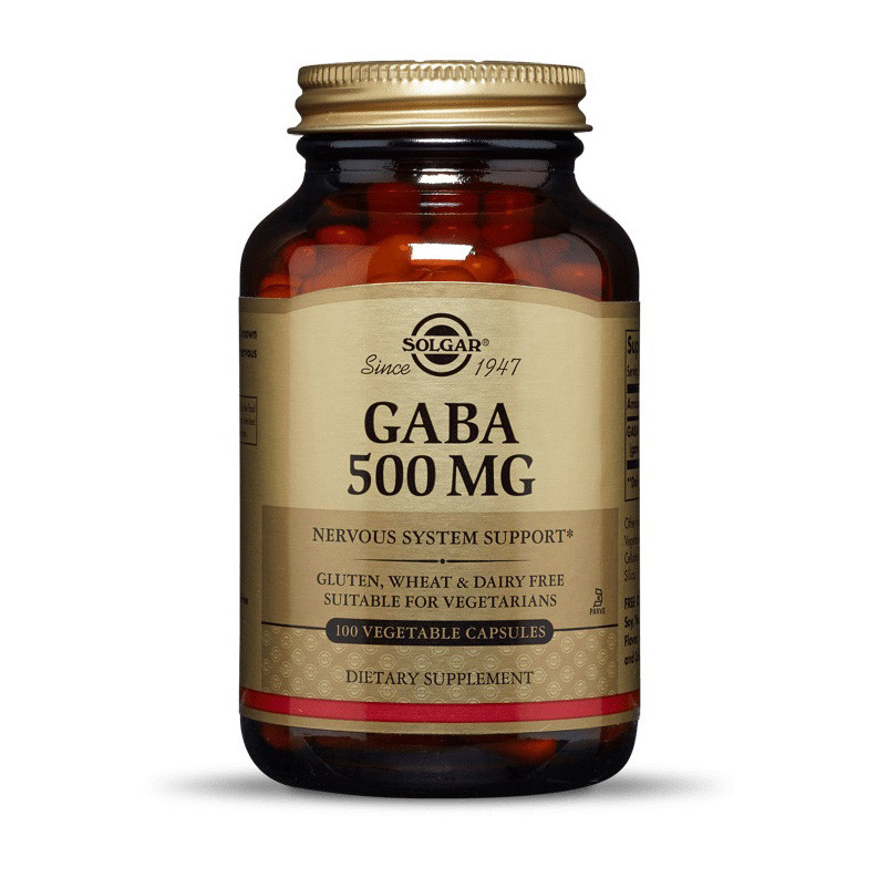 

ГАБА (гамма-аминомасляная кислота) Solgar GABA 500 mg (100 veg caps)