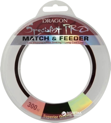 

Леска Dragon Specialist Pro Match & Feeder 300 м 0.35 мм 13.90 кг (TDC-31-09-035)