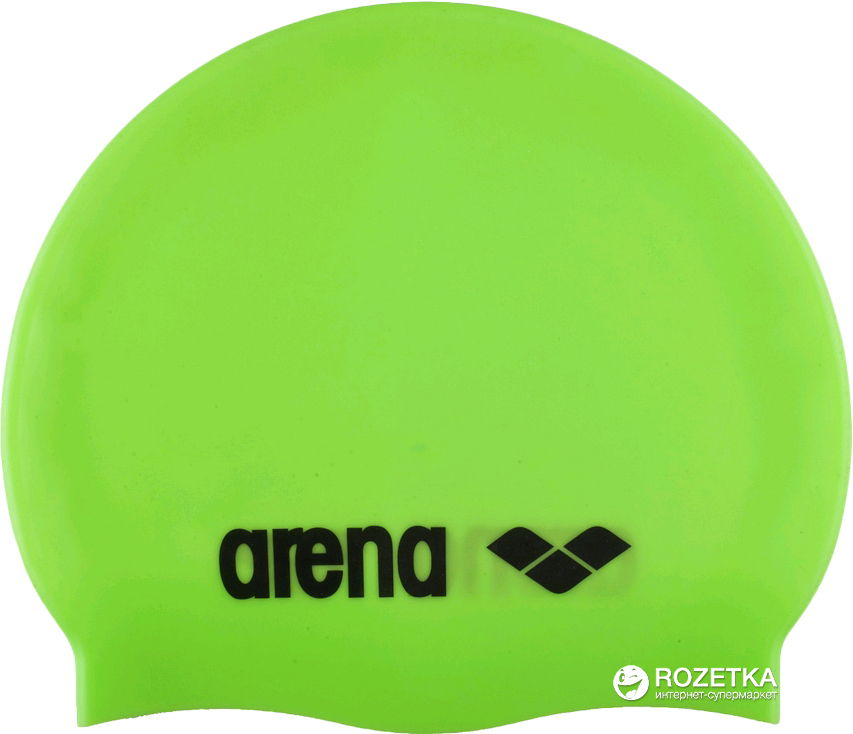 Акція на Шапочка для плавания Arena Classic Silicone 91662-65 Lime (3468334530315) від Rozetka UA