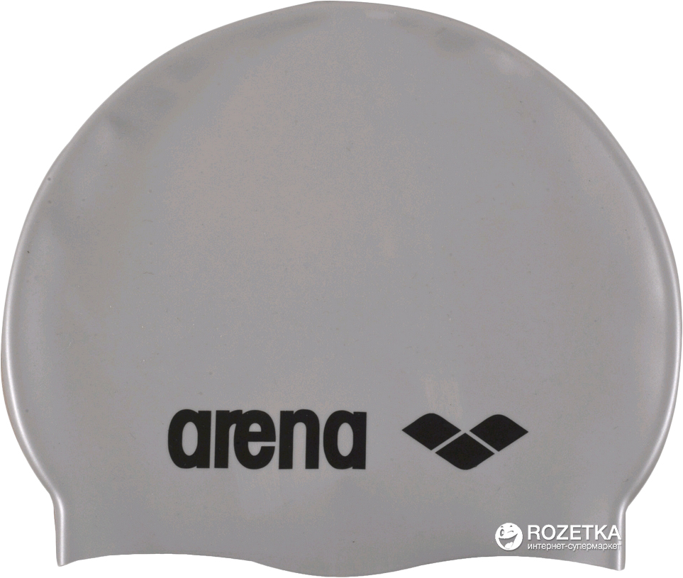 

Шапочка для плавания Arena Classic Silicone JR91670-51 Silver (3468333887700)