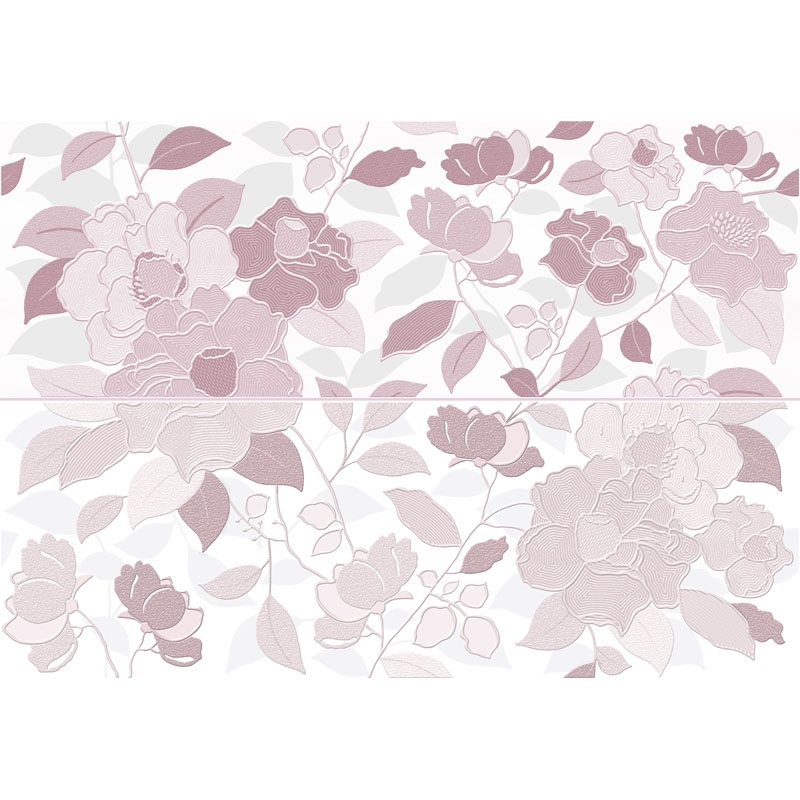 

Декор Keraben Tiara Pink розовый 480x690 (037716)