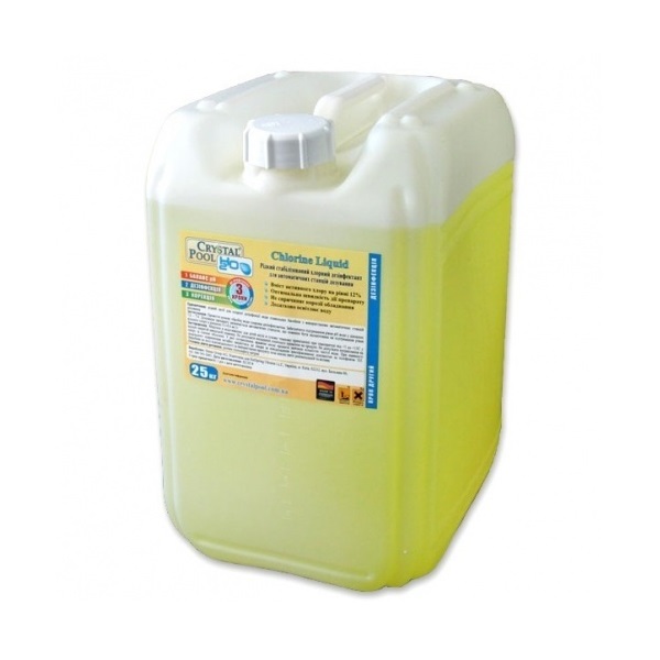 

Жидкий хлор Crystal Pool Chlorine Liquid 25 кг