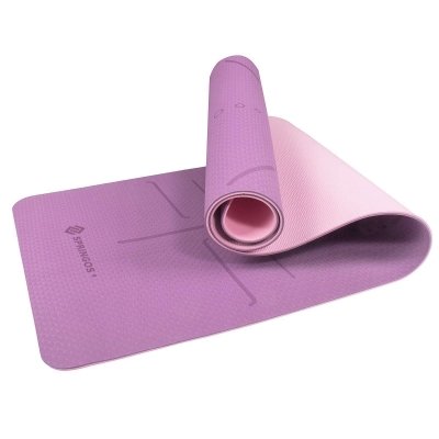 

Коврик мат для йоги и фитнеса Springos Tpe 6 мм Purple-Pink (SKL41-277732)