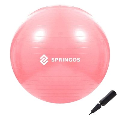 

Мяч для фитнеса фитбол Springos 75 см Anti-Burst Pink (SKL41-277826)