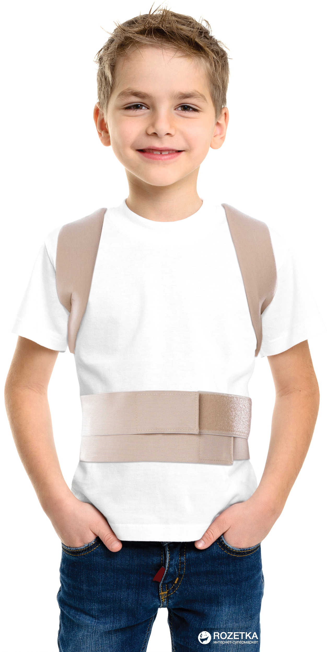 

Корсет для коррекции осанки жесткий Торос-Груп корректор Тип-652 детский 2 Beige (4820114088376)