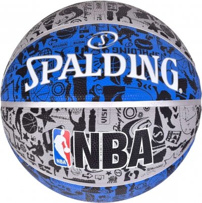 

Мяч баскетбольный Spalding Nba Graffiti Outdoor Size 7 Серо-голубой (SKL41-249481)