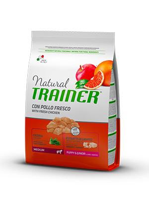 

Сухой корм для щенков Trainer Natural Super Premium Puppy&Junior Medium 12 кг