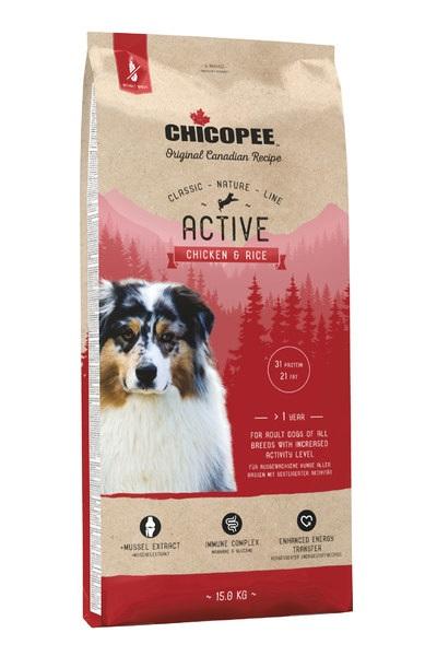 

Сухой корм для собак Chicopee CNL Adult Active Chicken & Rice 15 кг