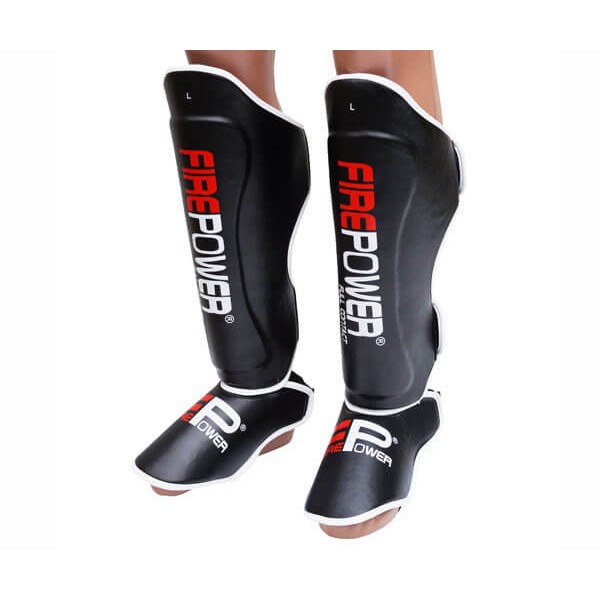 

Защита голени и стопы (Щитки) FirePower FPSGA8 (XL) Черные с белым