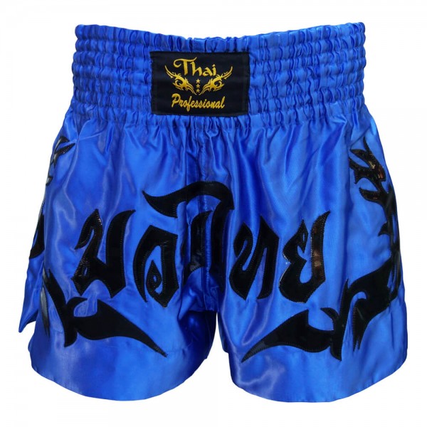

Шорты для тайского бокса Thai Professional S13 (L) Синие с черным