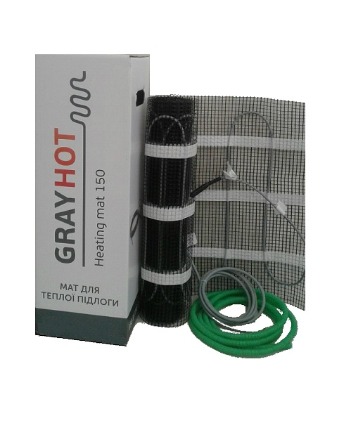 

Теплый пол нагревательный мат Gray Hot 11,5 кв.м, 1725Вт
