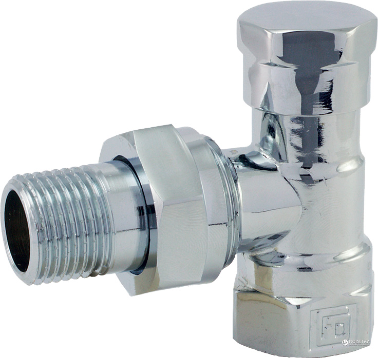 

Кран радиаторный FADO Chrome 1/2'' угловой нижний, RC02