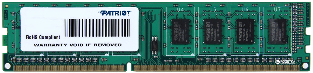 

Оперативная память Patriot DDR3-1333 4096MB PC3-10600 Signature Line (PSD34G13332)