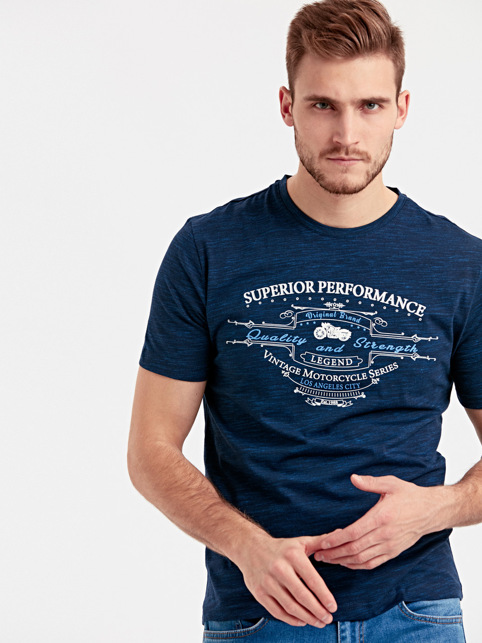

Мужская футболка LС Waikiki Superior Performance  Синяя (LCW T-shirt -1693-0, Мужская футболка LС Waikiki Superior Performance S Синяя (LCW T-shirt -1693-0)