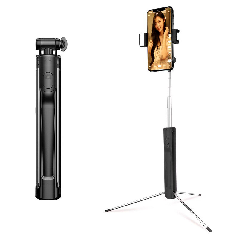 

Монопод Палка для селфи Happy Mobile Monopod A17 with Bluetooth+Tripod (110 см) Черный