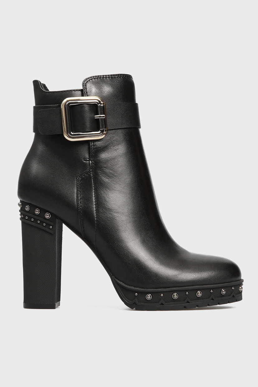 

Женские черные кожаные ботильоны Preppy 39 PJ823H-4-1N