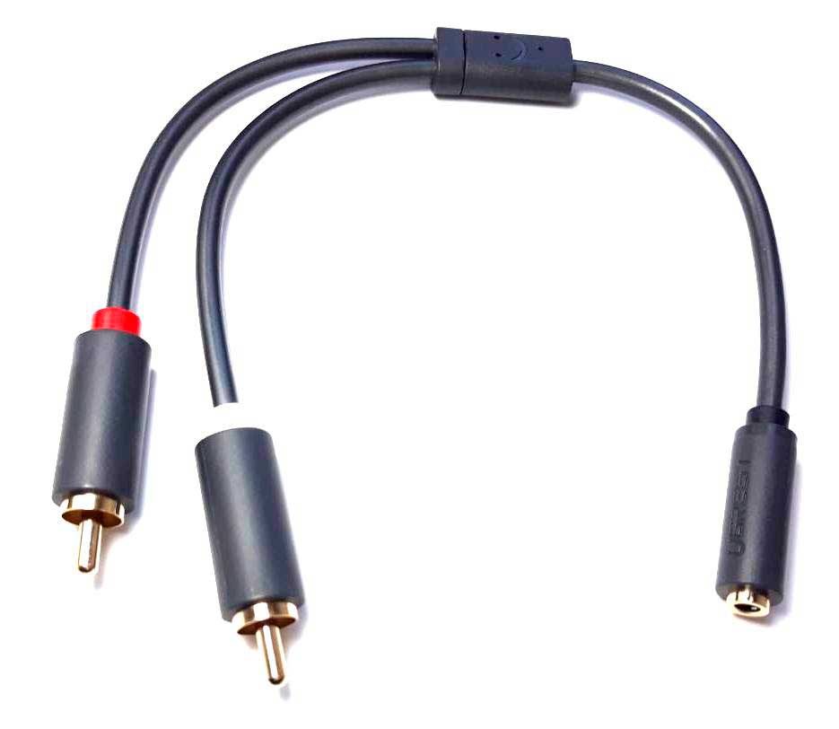 

Аудио кабель Ugreen 2 RCA (папа) jack 3.5 mm (мама) (10561)