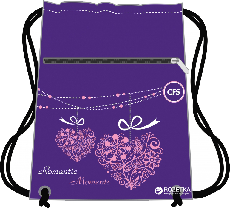 

Сумка для обуви Cool For School Romantic Moments Фиолетовая (CF85729)