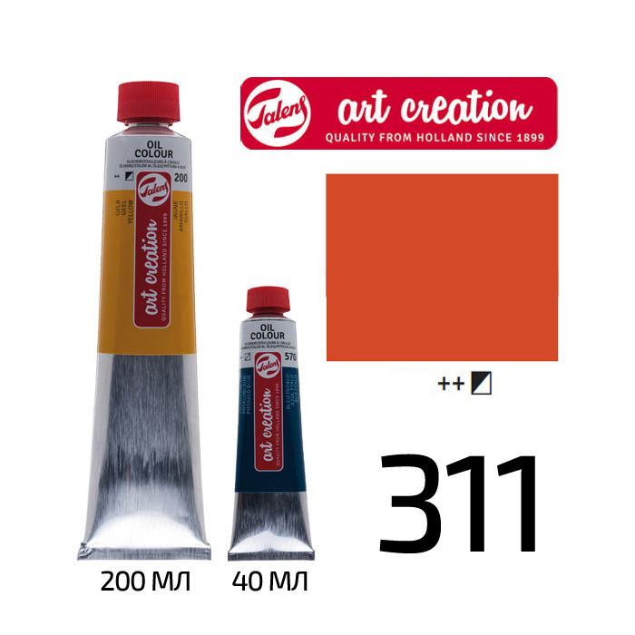 

Краска масляная Royal Talens ArtCreation (311) 200мл киноварь (8712079330972)
