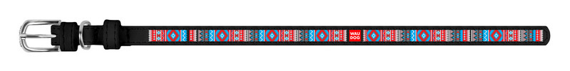 

Ошейник WAUDOG Design Этно кожа черный 37771 (4823089309736)