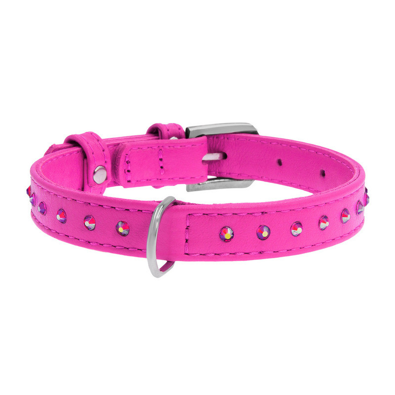 

Ошейник WAUDOG Glamour кожа розовый с клеевыми стразами 32777 (4823089306940)
