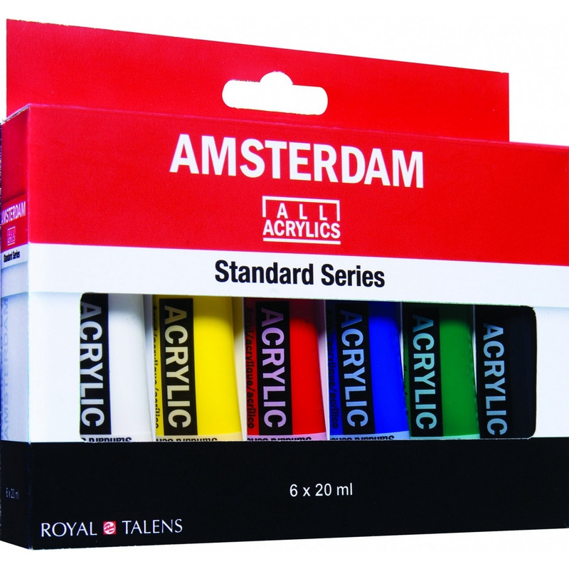 

Краски акриловые Royal Talens AMSTERDAM STANDARD набор 6цв.x20мл (8712079329310)