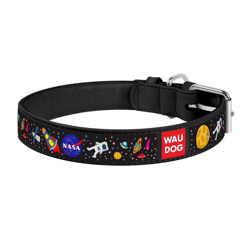 

Ошейник WAUDOG Design NASA кожа черный 0025-0047-01 (4823089319100)