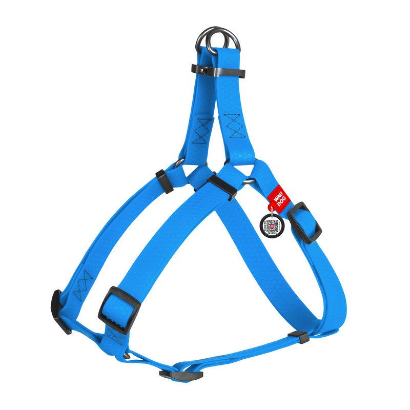 

Шлея WAUDOG Waterproof COLLARTEX голубой водостойкая 27652 (4823089319261)