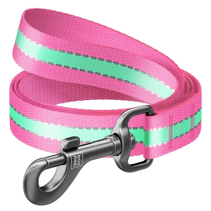 

Поводок WAUDOG Nylon нейлон розовый светящийся 45757 (4823089312224)