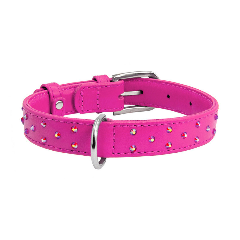 

Ошейник WAUDOG Glamour кожа розовый с клеевыми стразами 32787 (4823089307039)