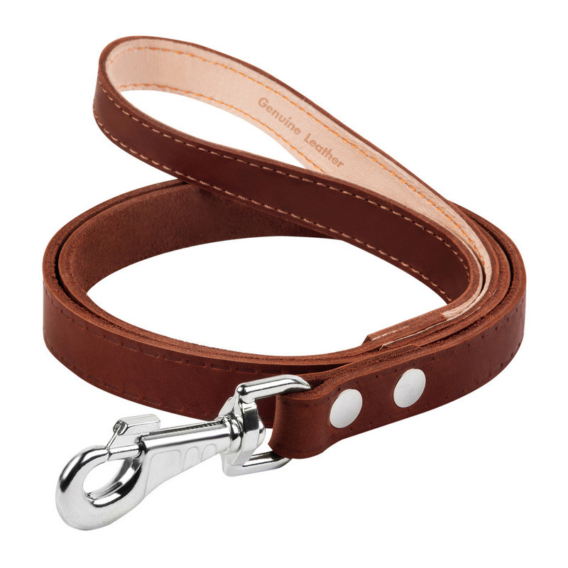 

Поводок одинарный CoLLaR кожа коричневый не прошитый 04736 (2004736000004)