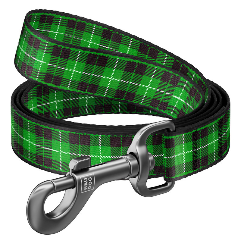 

Поводок WAUDOG Nylon Шотландка зеленая нейлон разноцветный 4865 (4823089317526)